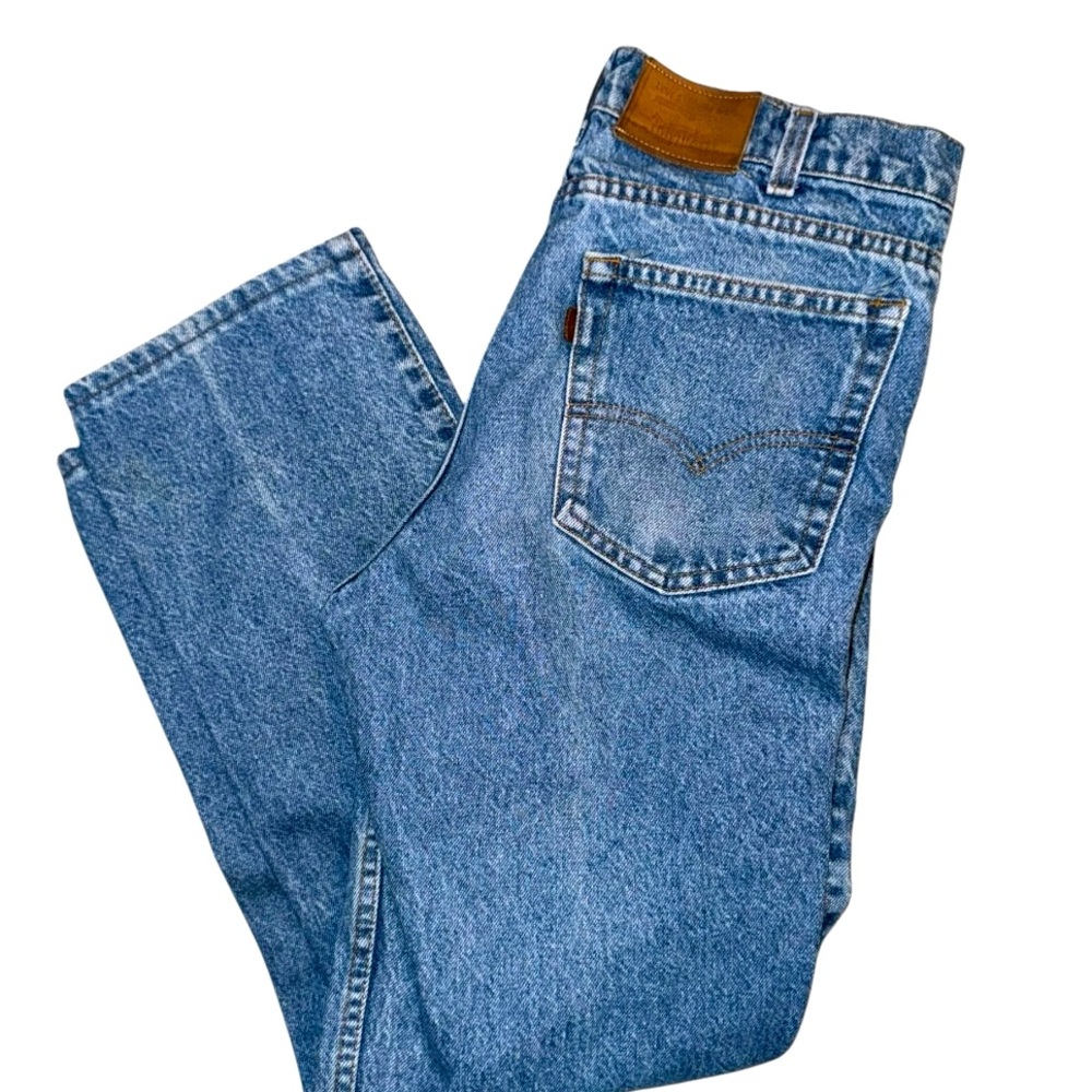 Rare Vintage 80s Levis Two Horse Jeans 33x32 Leather Tab Mens Denim Made USA